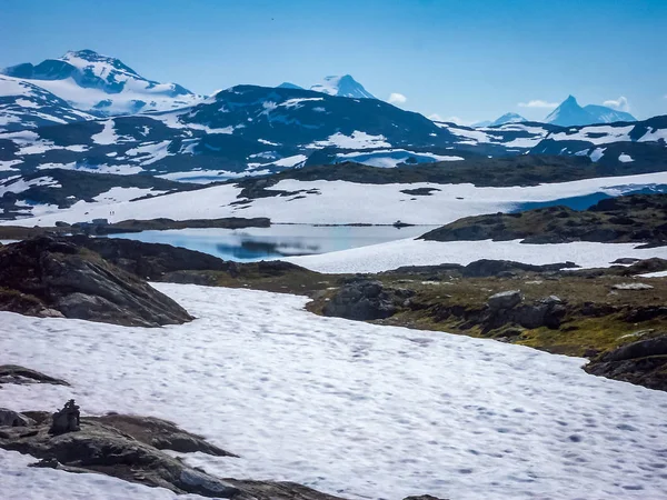 Viaggiare Norvegia Laghi Valli Montane — Foto Stock