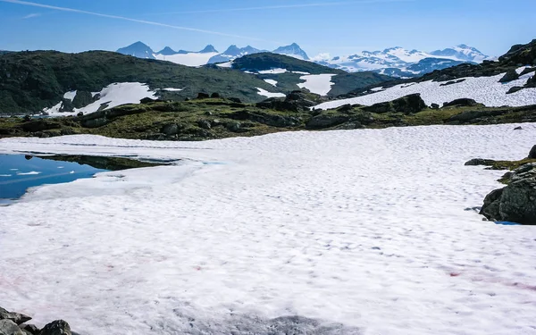 Viaggiare Norvegia Laghi Valli Montane — Foto Stock