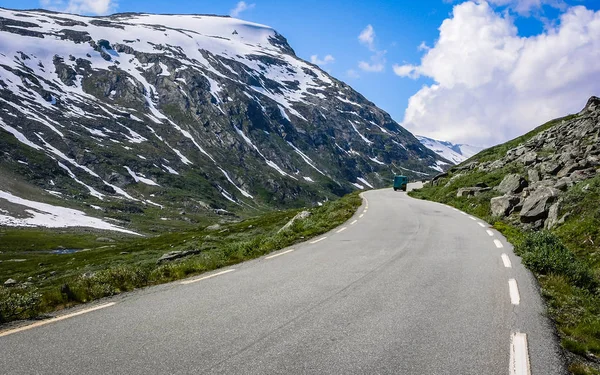 Norweska Przyroda Góry Dróg — Zdjęcie stockowe