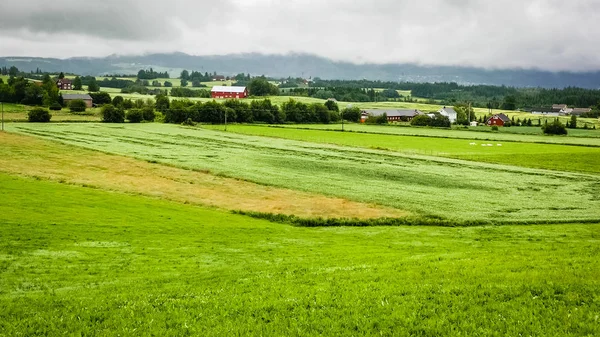 Utazás Norvégia Hegyi Falu — Stock Fotó