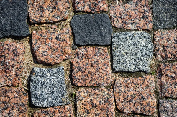 Pflasterstein aus Naturstein. — Stockfoto