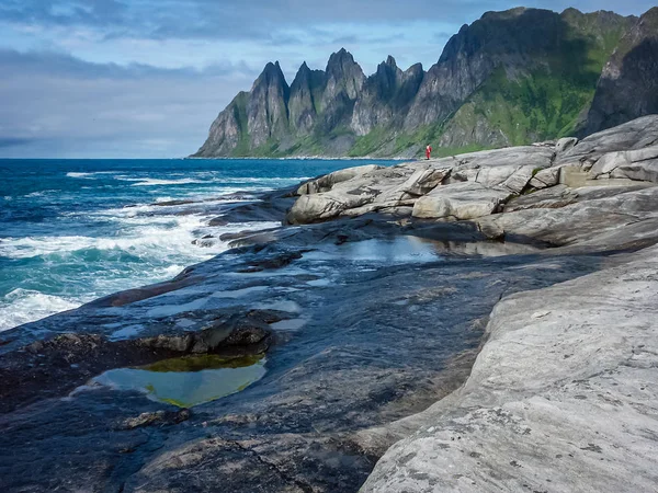 Los fiordos de Noruega. Costa rocosa . —  Fotos de Stock