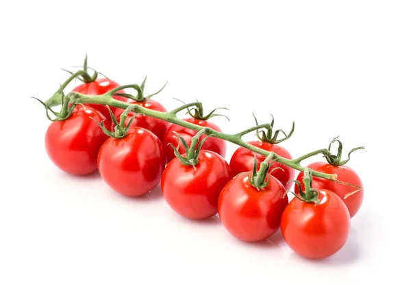 Tomates Cereja Sobre Fundo Branco — Fotografia de Stock