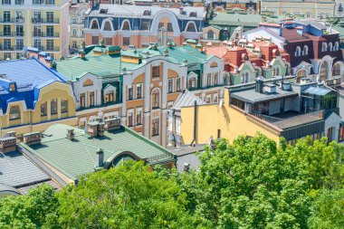 Şaşırtıcı görünümü Vozdvizhenka, Podol, Kiev, Ukrayna 