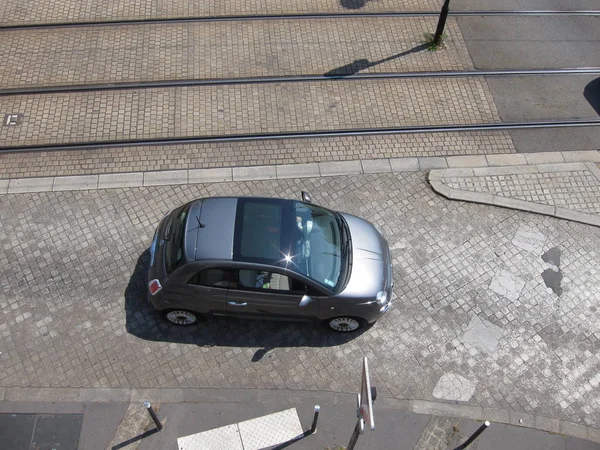 Place Viarme Tram Line Car Nantes — Stock Photo, Image