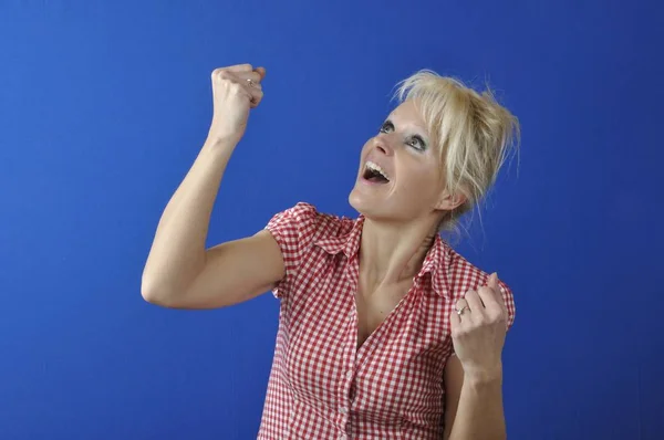 Successful Woman Arms — Stock Photo, Image