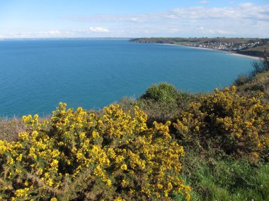 Plouha sahilinde Brittany