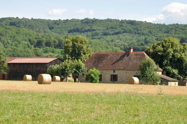 Landsbygdens landskap i Dordogne — Stockfoto