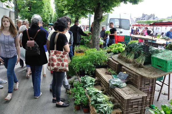 Kunder Bayeux Market — Stockfoto