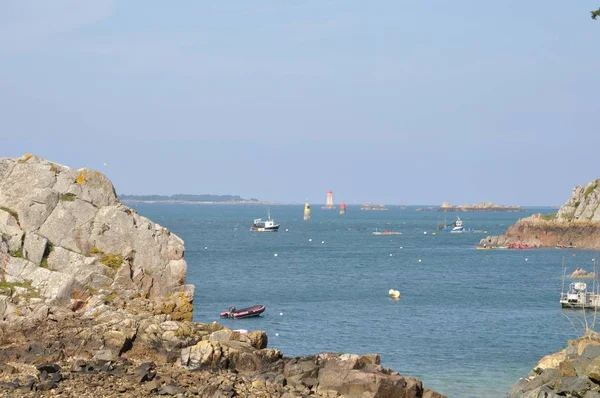 La costa de Bretaña en Loguivy — Foto de Stock