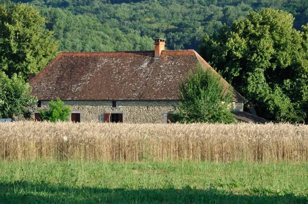 Venkovská krajina v Dordogne — Stock fotografie