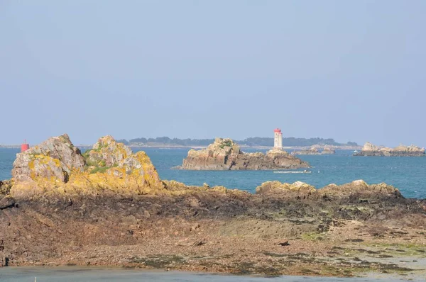 De Bretonse kust in Loguivy — Stockfoto