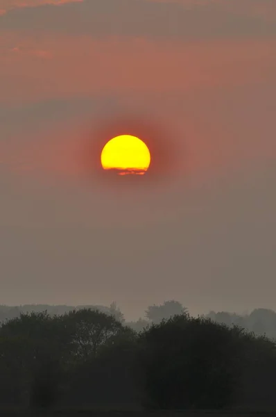 Sunset Countryside Brittany — Stock Photo, Image