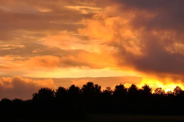 Sunset Plerin Brittany — Stock Photo, Image