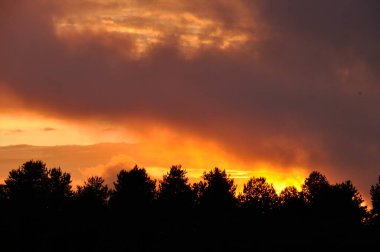 İngiltere 'de Plerin' de günbatımı
