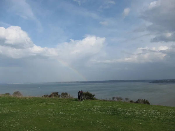 Saint Brieuc Öböl Plerin Pointe Roselier Ből — Stock Fotó