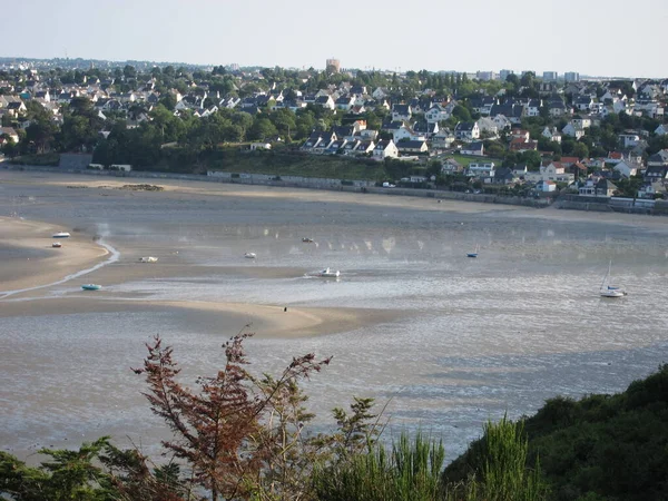 Baía Saint Brieuc Vista Pointe Roselier Plerin — Fotografia de Stock