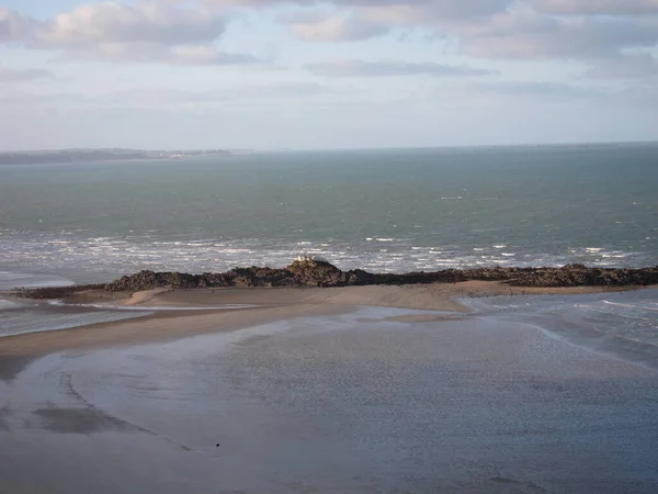 Bay Saint Brieuc Seen Pointe Roselier Plerin — Stock Photo, Image