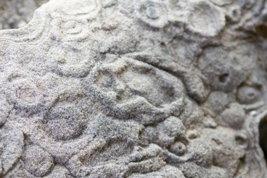 Taş bir duvarın yüzeyi. Siyah Taş arka plan.