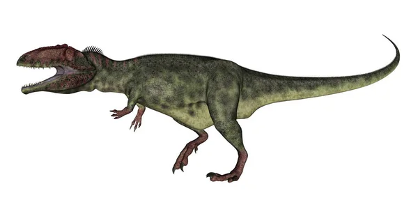 Rugido de dinosaurios Giganotosaurus - 3D render — Foto de Stock