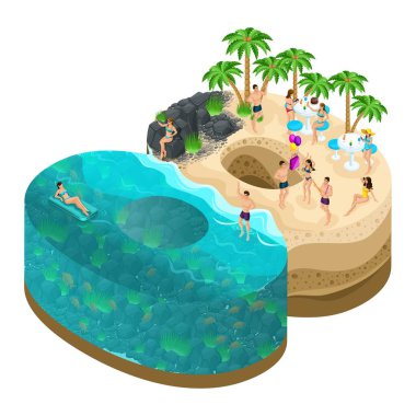 avuç içi 8, 3d Mart 8 adanın sometry. Dünya Kadınlar günü. Harika bir ada, halklar bir Cennet Adası üzerinde bekletin.