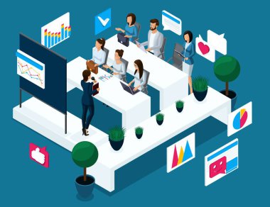 Toplantıda kavram koçluk, eğitim, finans Döviz, büyüme ve düşüş özlü sözler, iş geliştirme, iş eğitimi