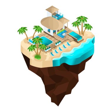 İsometry harika bir ada, bir güzel modern Bungalov alımı, konuklar için bir lüks tatil üzerindedir. Yaz tatillerini üzerinde Maldivler