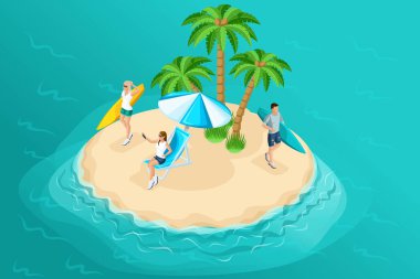 Kalite toplantıda, adanın genç insanlar. Sörf, seyahat, selfie, freelancing, uzaktan çalışma