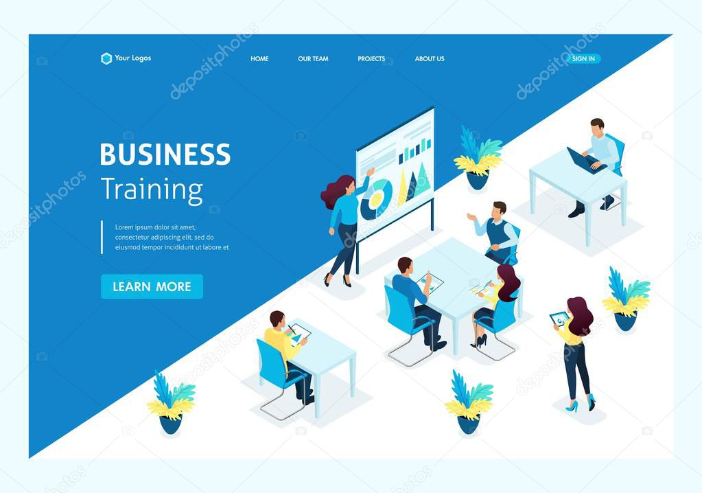 Isometric Landing Page Creative Studio