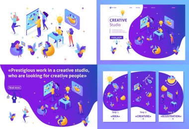 İzometrik kavramı turist yön seçin rahat ol