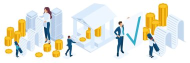 İzometrik kaydetme ve verme Mortgage kredi