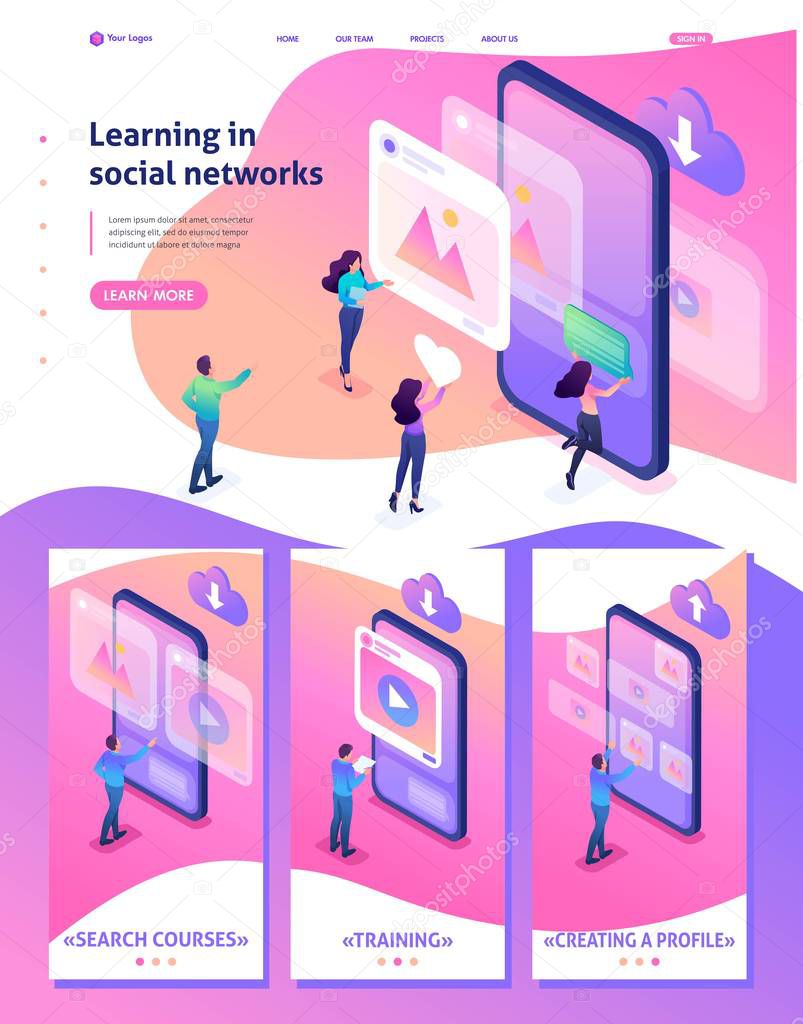 Isometric Learning Create Profile Social Networks