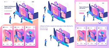 İzometrik takım yeni bir cihaz test