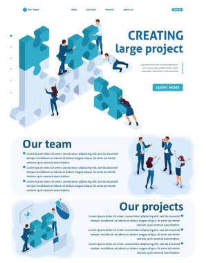 İzometrik Genç Girişimciler ekibi çalışma