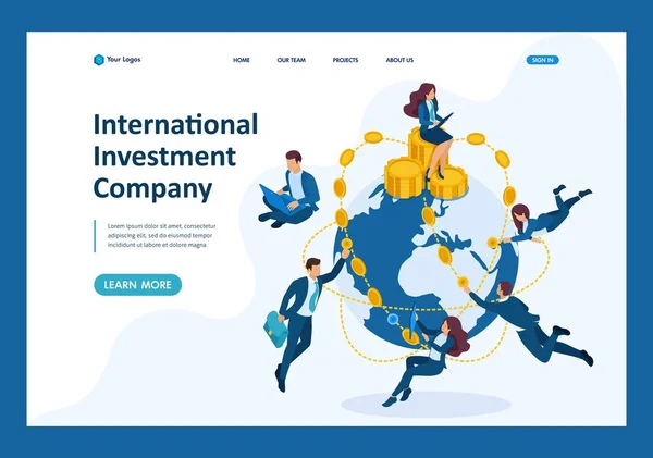 Isometric International Investment Company – stockvektor