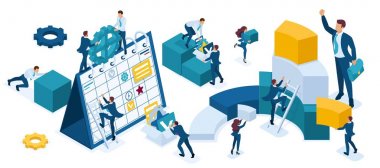 Planlama, veri toplama, grafikler, grafikler, genç iş adamları
