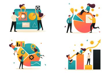 Düz 2D Veri Analizi, Veri Tablosu, Veri Toplama. Web Tasarımı İçin Kavram
