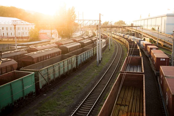 オデッサ ウクライナ7月 2015 オデッサ港鉄道インフラ 貨物ターミナル — ストック写真
