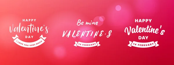 Blahopřání k jednodenního Valentýna valentinky. Hlavičková šablona dne valentinek — Stockový vektor