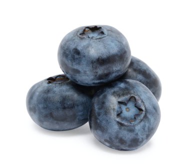 beyaz arkaplanda yaban mersini izole