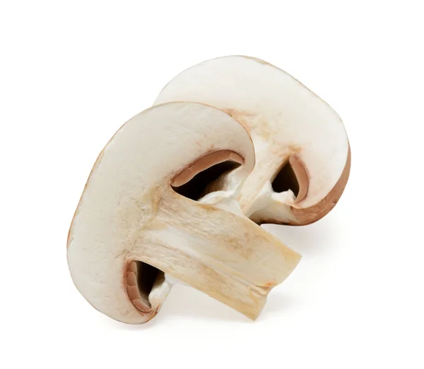 Шампиньон гриб изолирован на белом фоне с обрезкой — стоковое фото