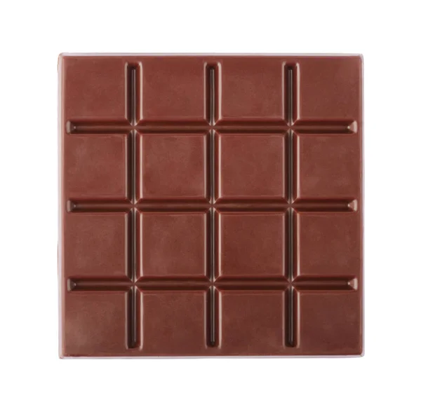 Tmavá čokoláda Bar izolované na bílém pozadí — Stock fotografie