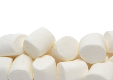 Beyaz arkaplanda izole edilmiş şekerlemeler