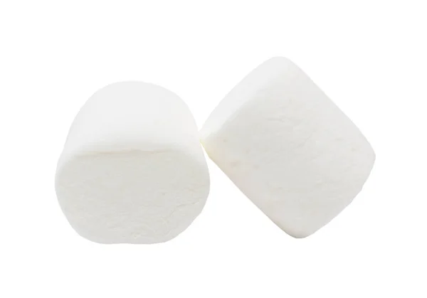 Marshmallows isolados sobre fundo branco — Fotografia de Stock