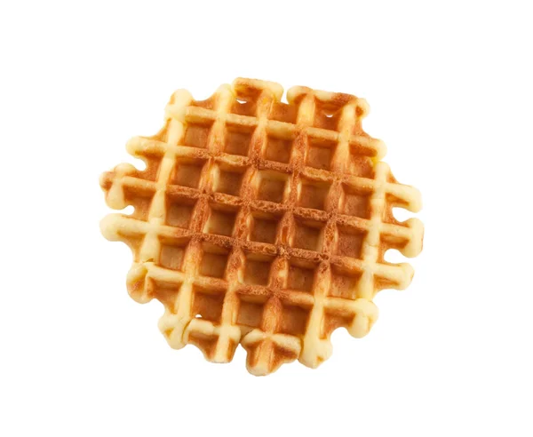 Süße Waffeln isoliert auf weißem Hintergrund — Stockfoto