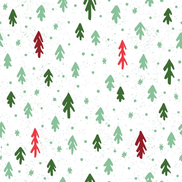 モミの木シームレスな背景。クリスマスの表面の装飾と — ストックベクタ