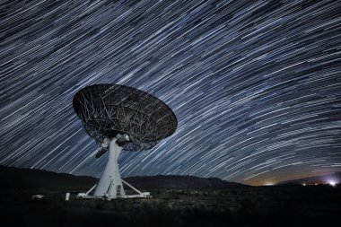 Gece Uzun Pozlama Star Trail Görüntü