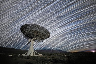 Gece Uzun Pozlama Star Trail Görüntü