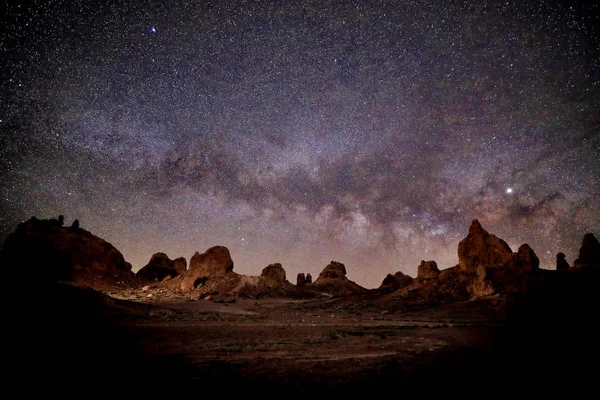 Time Lapse Lunga esposizione Immagine della Via Lattea Galaxy — Foto Stock