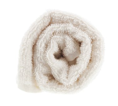 Beyaz havlu yığını.